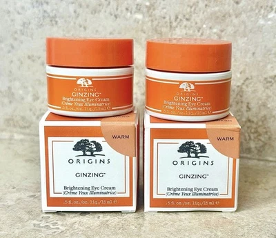 2x Origins GINZING™ осветляющий крем для глаз с витамином С и ниацинамидом (NIB) - Изображение 1 из 4