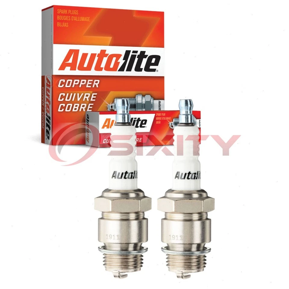 2 свечи зажигания с автолитовым медным сердечником для зажигания 1954-1955 DKW 4CV QH - Изображение 1 из 4