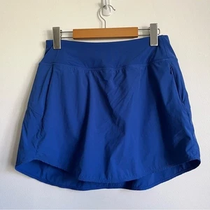 Knix Women High Waist Athletic Workout Skort Skirt Shorts Royal Blue Small - Picture 1 of 6