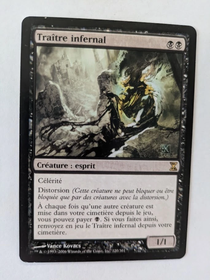 French Nether Traitor Time Spiral MTG NM Free shipping with tracking - Image 1 of 2