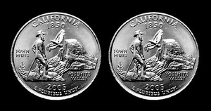 2005 P+D California BU Washington Statehood Quarter Set ~ From U.S. Mint Rolls - Picture 1 of 2