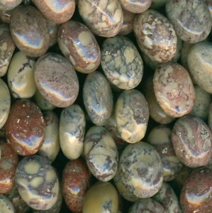 VIPER JASPER COBRA JASPER Mexico 10x14mm Oval beads 16" strand - Picture 1 of 7