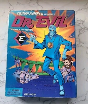 Nuevo en caja Captain Actions Archi Enemy Dr. "Figura de acción Evil 12"" 1998 Karl Art Fair Box" Foto 1 de 4