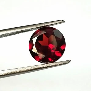 Natural Red Garnet 8X8 mm Round Cut Faceted Calibrated Loose Wholesale Gemstone - Picture 1 of 6