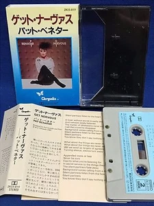 Pat Benatar Get Nervous Japan Cassette Tape ZR25-819 1982 Shadows of the Night - Picture 1 of 10