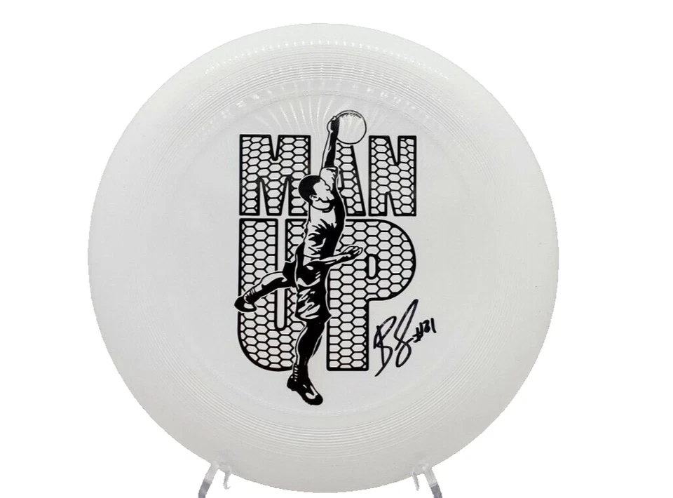 Brodie Smith Signed Autographed Ultimate Frisbee Disc "MAN UP" - Image 1 of 3