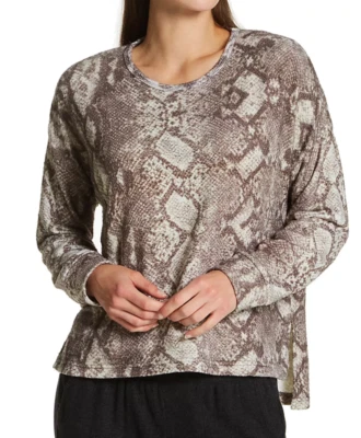 Top tejido pluma mordedura de serpiente PJ Salvage para mujer cacao talla S Foto 1 de 4