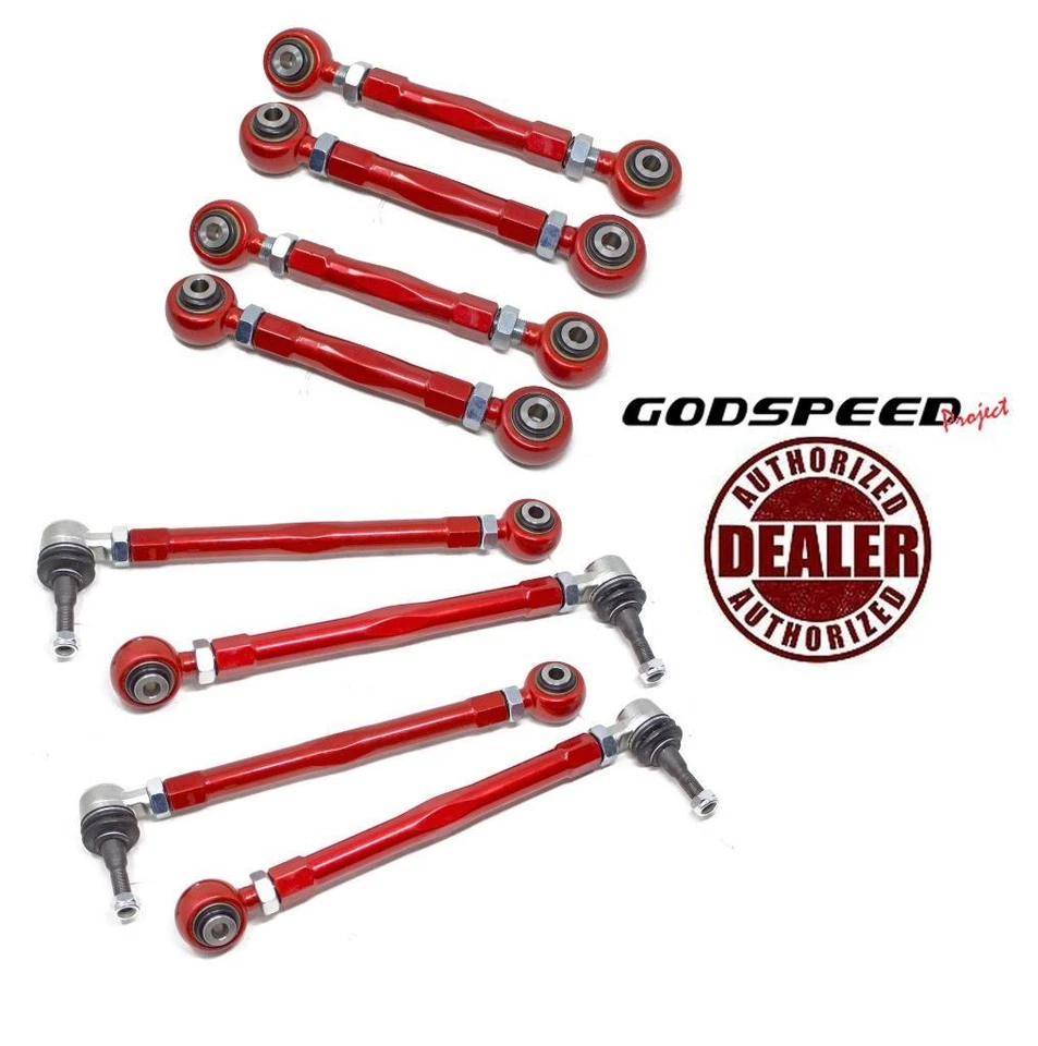GSP 8PCS REAR UPPER CAMBER + TOE ARMS FOR 97-04 PORSCHE 911 (996) GODSPEED Foto 1 de 1