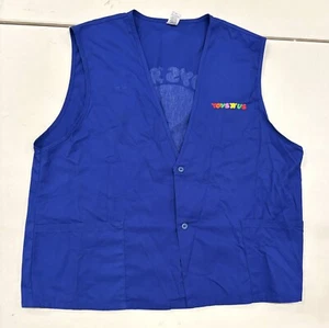Toys R Us Uniform Vest Geoffrey Giraffe Blue Employee Vintage Size 2XL - Picture 1 of 5