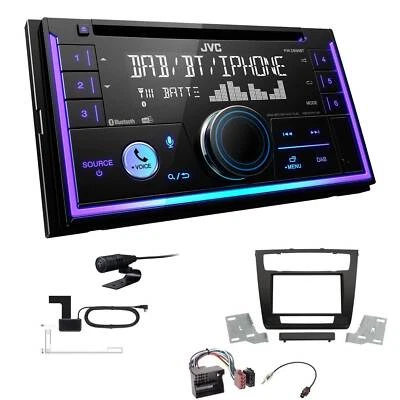 JVC 2-DIN MP3 Autoradio Bluetooth DAB für BMW 1er automatische Klima ohne Canbus - Bild 1 von 4