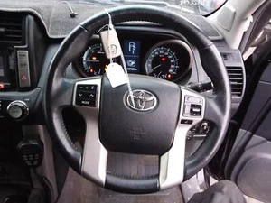 TOYOTA PRADO STEERING WHEEL LEATHER, 150 SERIES, VX/ALTITUDE, BLACK, 08/09-07/17 - Picture 1 of 3