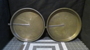 Lot of 2 Steel Cake Pans With Knife 9-1/2" x 1" - Picture 1 of 7