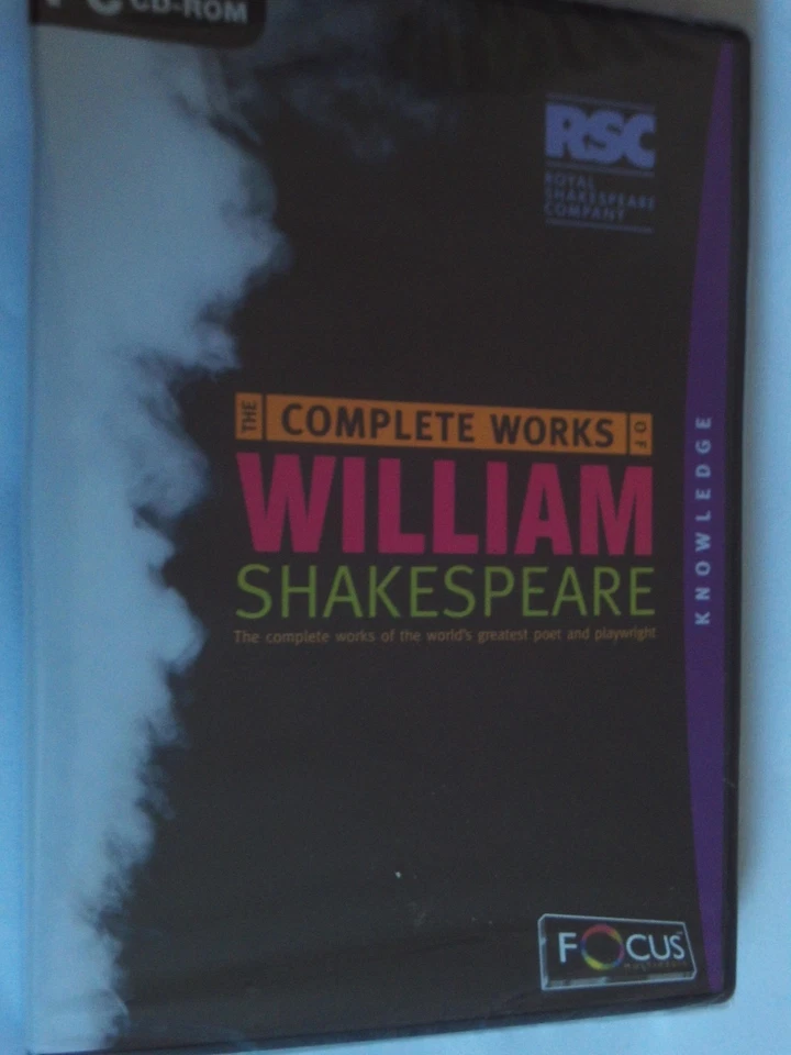 COMPLETE WORKS OF WILLIAM SHAKESPEARE CD-ROM NEW ROYAL COMPANY GCSE EDUCATION - Image 1 of 1