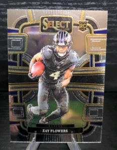 2023 Select ZAY FLOWERS Concourse Level Rookie Card (RC) Baltimore Ravens #8 - Picture 1 of 2