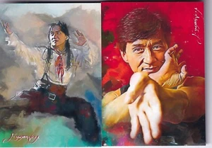 Jackie Chan Artist Signed Giclee Print Card SET 1,2 Both 47/50 Shanghai Knights - Picture 1 of 2