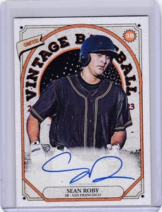 SEAN ROBY 2023 ONYX VINTAGE BASEBALL BLUE INK AUTO