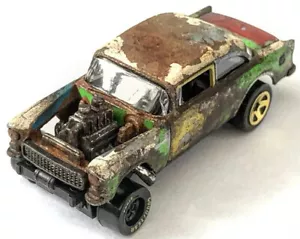 2019 HOT WHEELS '55 CHEVY Junket BEL AIR GASSER Custom By D.M - Picture 1 of 5
