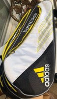 Adidas barricade tour tennis racquet bag racket sports duffle Black Silver Grey