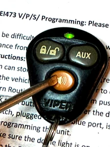 Original OEM VIPER KEYLESS SECURITY ALARM FOB EZSDEI474V CE0890 CAR STARTER 473V - Bild 1 von 15