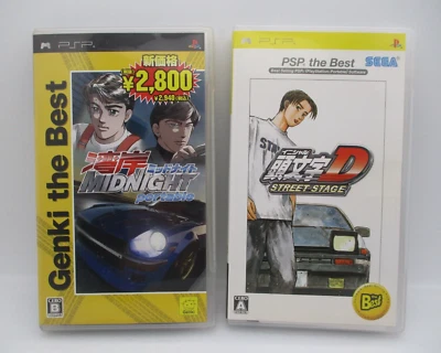 Initial D Street Stage & Wangan Midnight portable PSP the Best 2items Japan - Image 1 of 4