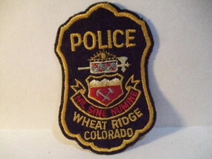 police patch  WHEAT RIDGE POLICE COLORADO - Picture 1 of 1