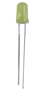 5mm Yellow LED, Diffused, 18mA, 2.2V, Pack of 10 - PSG91863 - Picture 1 of 2