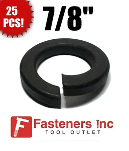 (Stck 25) 7/8 Zoll normale Standard geteilte Sicherungsscheiben einfache Oberfläche/schwarz  - Bild 1 von 3
