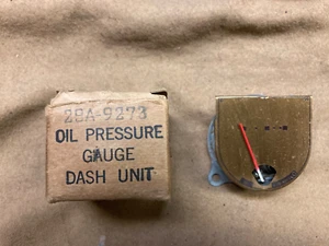 1942 Mercury NOS oil pressure gauge in dash. 29A 9273, NIB - Picture 1 of 4