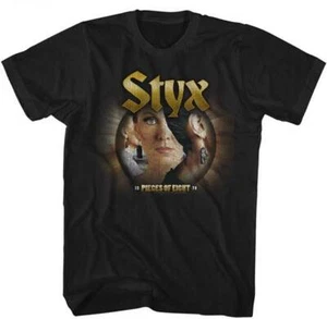 Styx Pieces Of Eight Album Cover 1978 Men's T Shirt Rock Music Merch - Picture 1 of 3