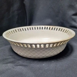 19. Jahrhundert Wedgwood große Korbgeflecht ovale Cremegeschirr Schale - Bild 1 von 5