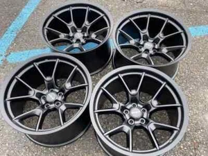 (4) 20x11 HELLCAT WIDEBODY WHEELS SATIN BLACK RIMS -2.5MM CHARGER CHALLENGER SRT - Picture 1 of 4