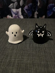 Vampir Fledermaus und Geist Salz und Pfefferstreuer Halloween NEU - Bild 1 von 2
