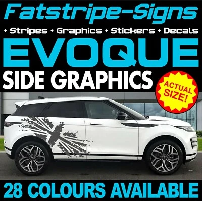 per adattarsi a RANGE ROVER EVOQUE DECALCOMANIE GRAFICHE ADESIVI STRISCE AUTO VINILE COUPÉ SUV - Immagine 1 di 2