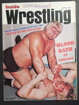 LUCHA LIBRE INTERIOR marzo 1972 BAÑO DE SANGRE CHICAGO trituradora Patterson Stevens AWA WWA Foto 1 de 4
