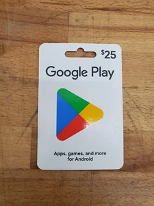Tarjeta de regalo de Google Play de $25 - Tarjeta física - Imagen 1 de 1