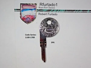 Key Blank for Vintage Alfa Romeo Alfetta - Fiat - Maserati - Door/Trunk (SP6) - Bild 1 von 4
