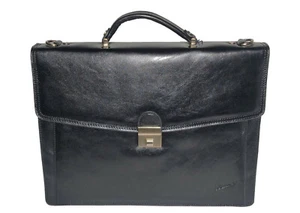 KATANA cartable en cuir porte document serviette à 1 soufflet réf 68124 (N ou M) - Imagen 1 de 11