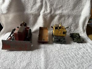 Dinky Toys Tractor, Trailer, Crane 