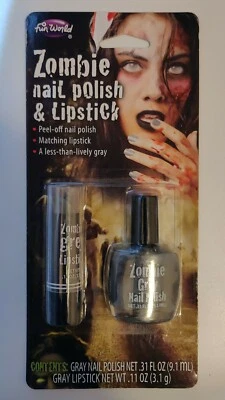 NIP Zombie Grey Nail Polish & Lipstick Set - Image 1 of 2