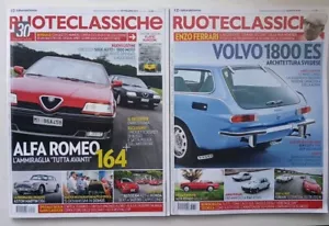 RUOTECLASSICHE 345 356 2017 2018 Quattroruote Alfa Romeo 164 Volvo 1800 Es - Picture 1 of 11