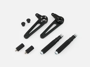 Royal Enfield - Alloy Fixed Universal Rearset Footrests - Black - Picture 1 of 3