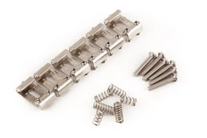 Genuine Fender Pure Vintage Strat Pat. Pend. Logo Saddle Kit, Nickel-Plated - Picture 1 of 1