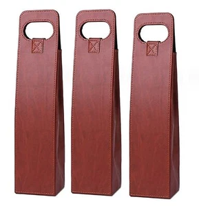 3 Pack Geschenktaschen für Flaschen Geschenktüten Weintasche Weintüte mit Griff - Bild 1 von 4