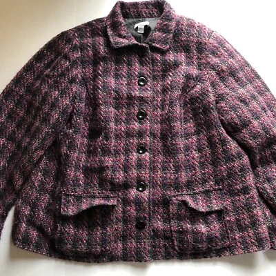 Jaqueta Croft & Barrow Rosa Roxa Feminina Plus Size 1X - Imagem 1 de 4