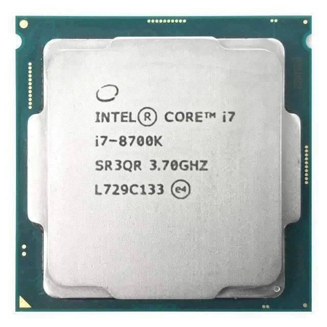 Intel Core i7-8700K Processor (3.7GHz, 6 Cores, Socket FCLGA1151) Tray - CM8068403358220