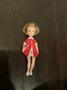 Penny Brite 8" Doll in Red and White Original Dress & Shoes Vintage 1960s - Picture 1 of 4