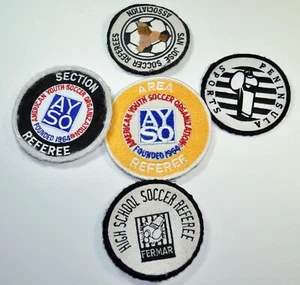 LOT 5 Vtg Football Soccer United States Referee Patches SYSO San Jose - Picture 1 of 3