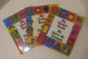 Lot of 3 My Word Book/Shape/Color Mi Libro de Colores/Palabras/Formas Set - Bild 1 von 6