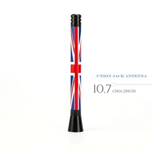 For MINI Cooper Exotic Accessories Union Jack Flag Style 4.2" Short Antenna - Picture 1 of 8