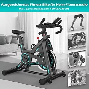 Fitness Bike Heimtrainer LCD Indoor Cycling Fahrrad Trimmrad Hometrainer Kalorie - Bild 1 von 7